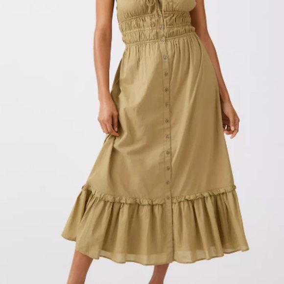 Urban Outfiters UO Sierra Lace-Up Midi Dress - Picture 4 of 5